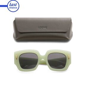 DIOR Light Green 50mm Square Sunglasses
